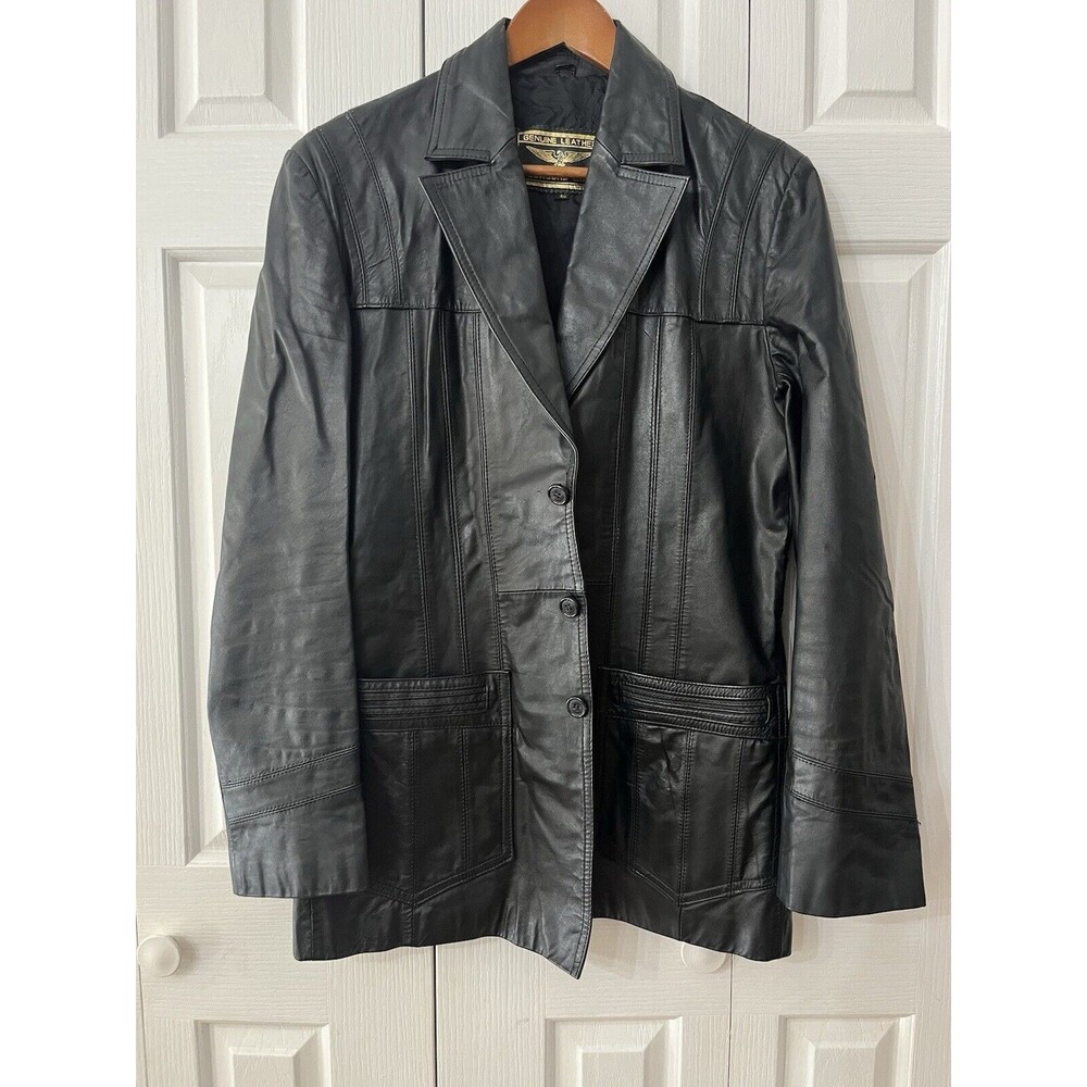 Concord 80s Black Leather Jacket Men’s 40 Vintage **************See Description*